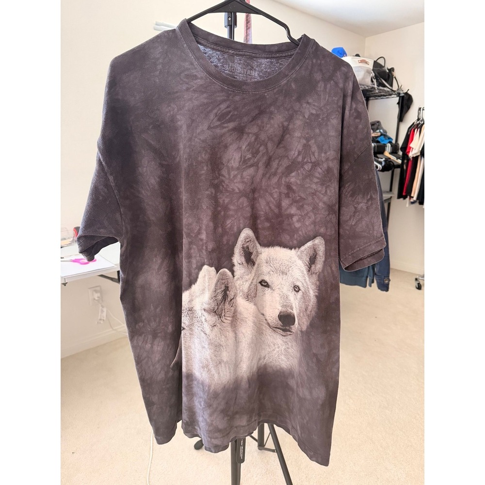#60 - 🐺 Wolf Graphic Tee | Mineral Wash | XL Fit | Clean Fade 🔥
